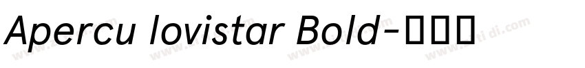Apercu lovistar Bold字体转换